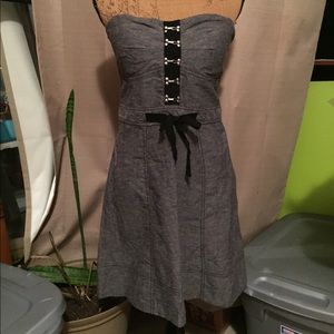 NWOT Guess Bustier steampunk strapless dress